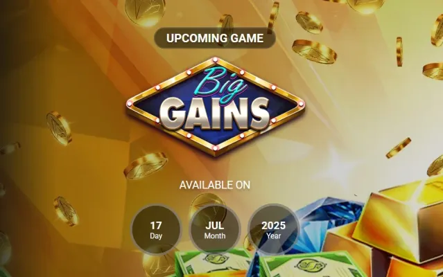 Big Gains-logotyp för casinoslot