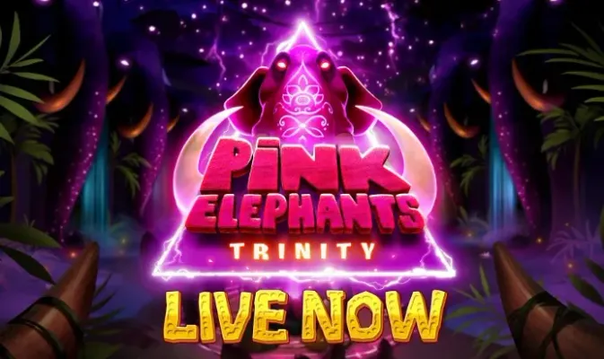 Thunderkick bjuder på ännu ett färgsprakande äventyr när Pink Elephants Trinity lanseras idag