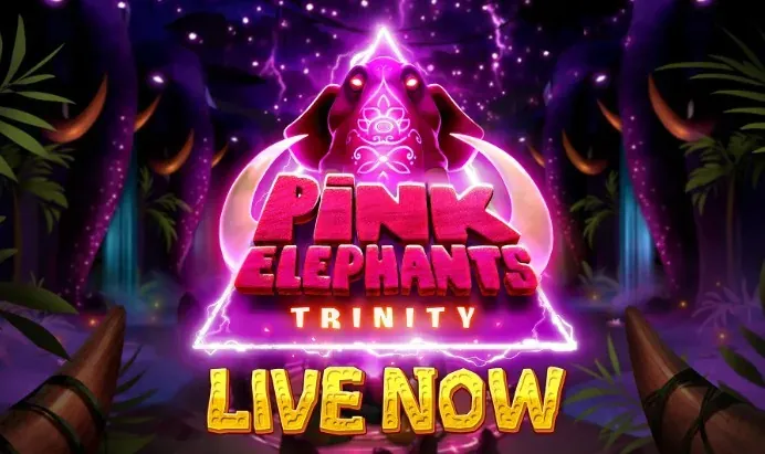 Thunderkick bjuder på ännu ett färgsprakande äventyr när Pink Elephants Trinity lanseras idag