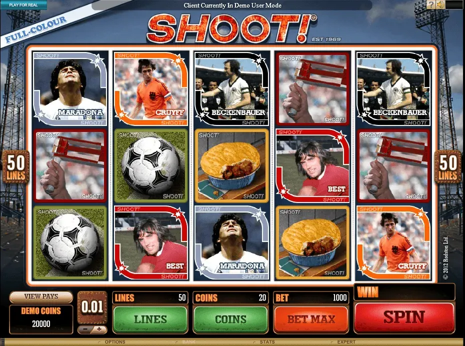 Shoot slot 2026 – fotbollstema, free spins och risk