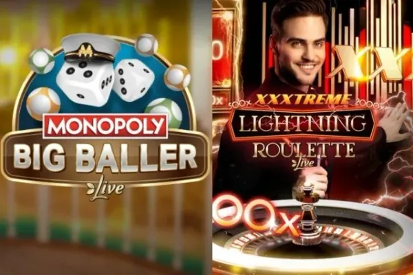 Spela MONOPOLY Big Baller och XXXtreme Lightning Roulette