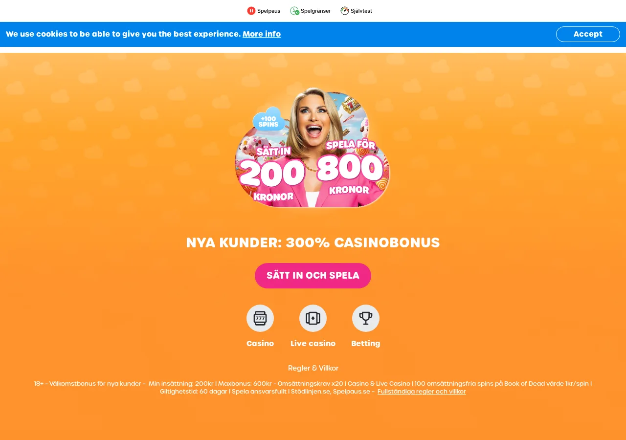Lyllo Casino hemsida - free spins utan omsättningskrav