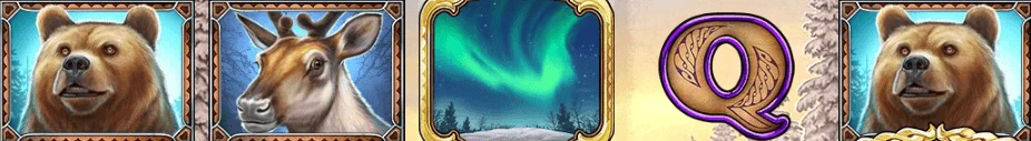 Wild North vinstlinje i spelautomaten