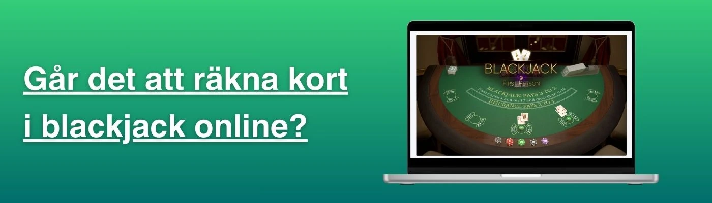 Går det att räkna kort i blackjack online?