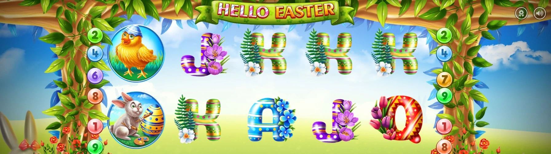 Hello Easter slot med påsktema