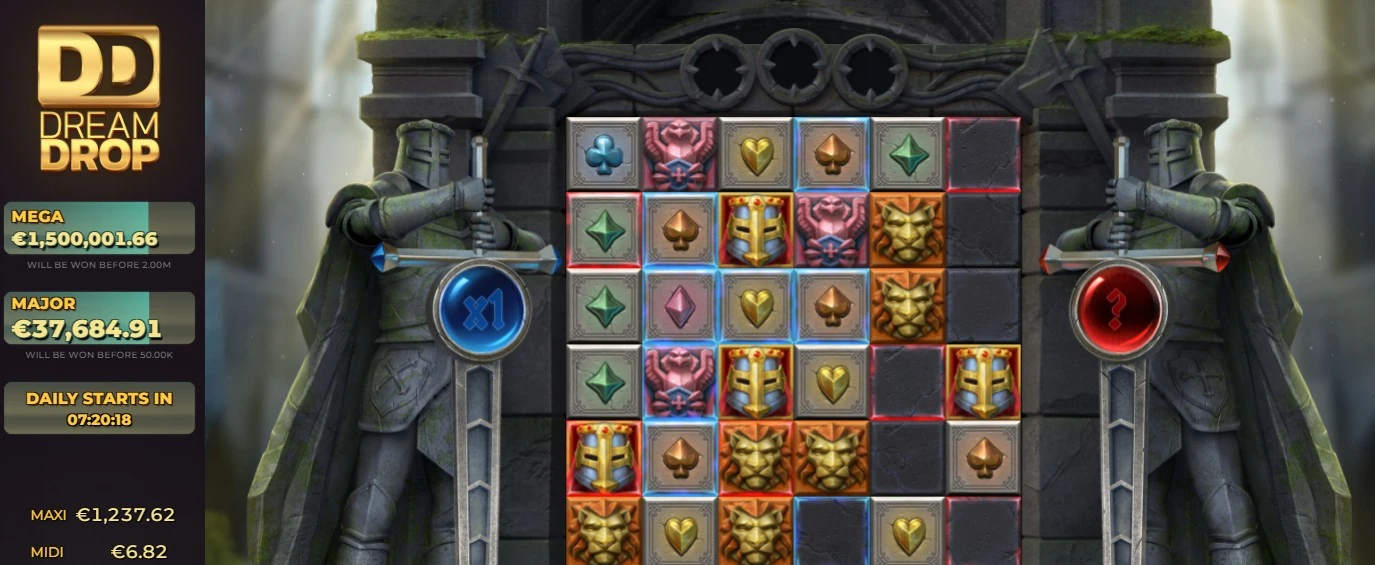 Templar Tumble 2 Dream Drop slotspel med jackpot