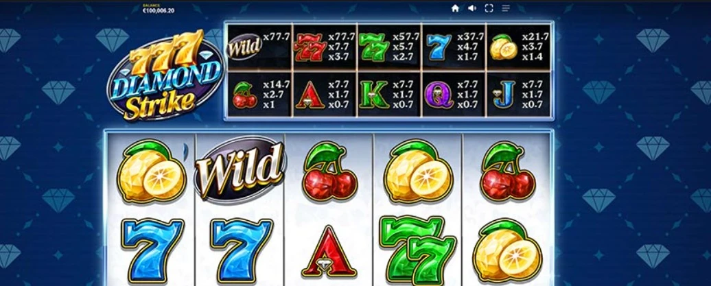 777 Diamond Strike slot från Red Tiger