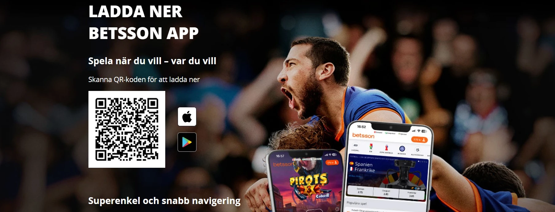Så funkar Betssons casino-app
