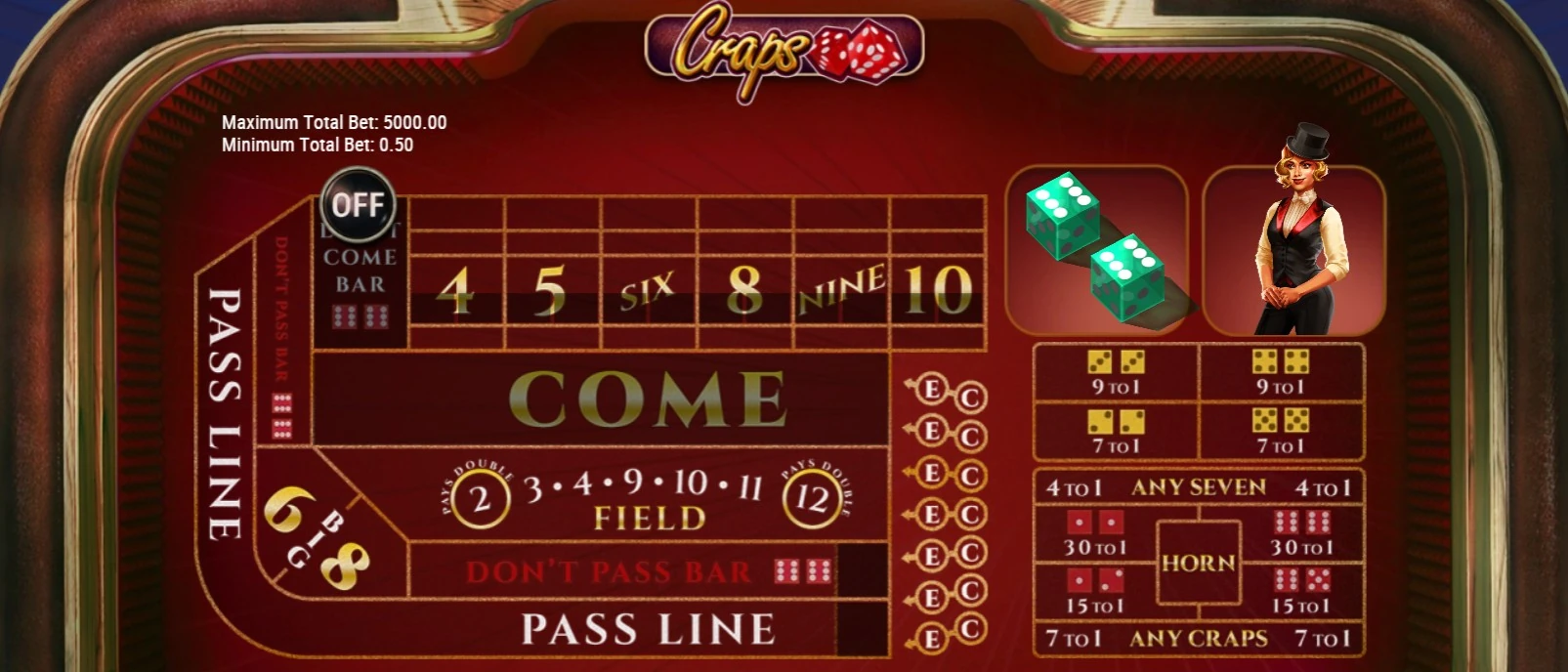 Craps idag – Online och digitalt