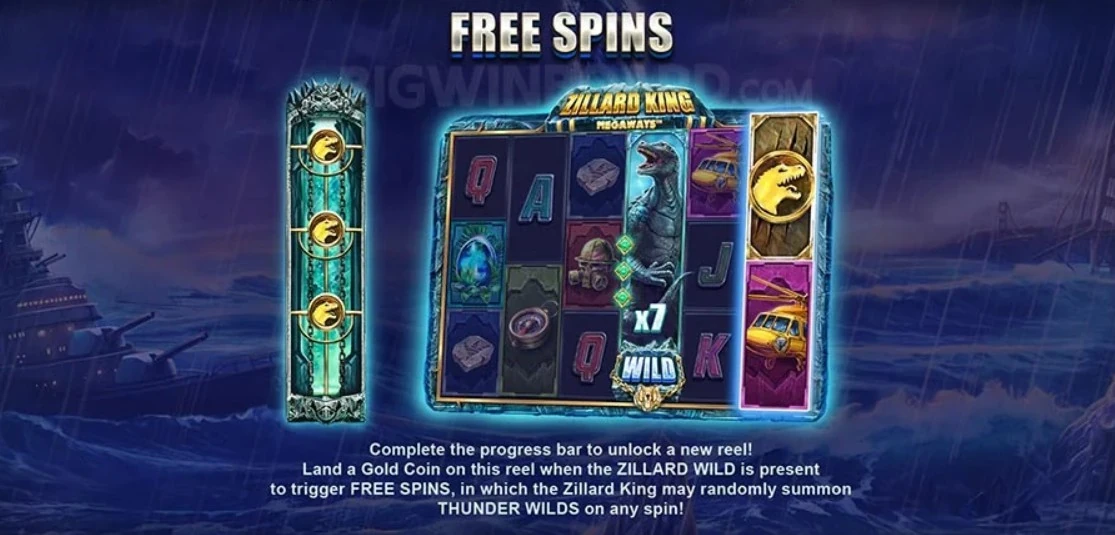 Free spins och bonusar i Zillard King MegaWays