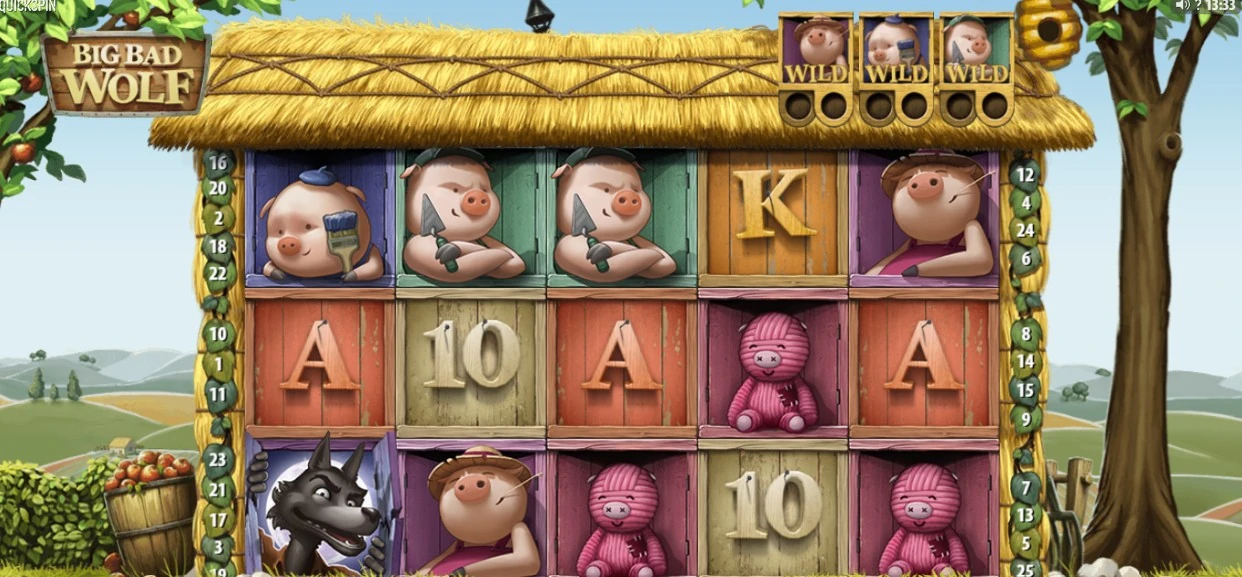 big bad wold slotspel från quickspin