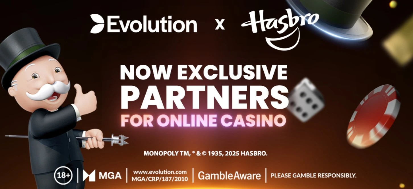 Exklusivt partnerskap med Hasbro och Evolution