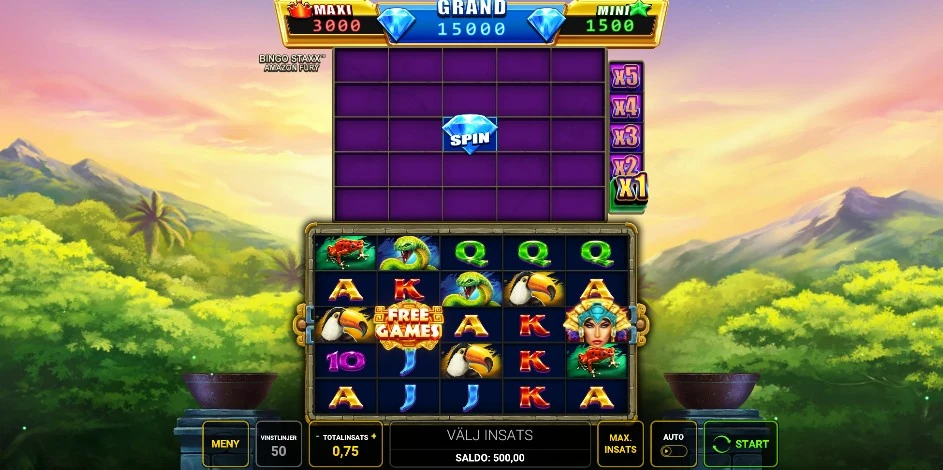 Bingo Staxx low stakes bingo hos Betinia