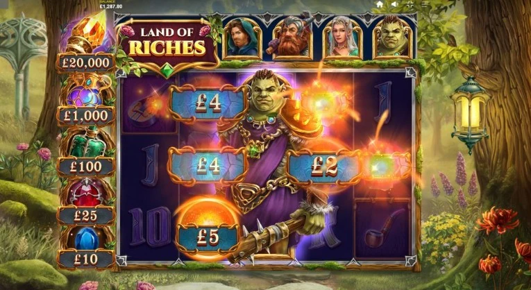 Land of Riches slotspel från Red Tiger