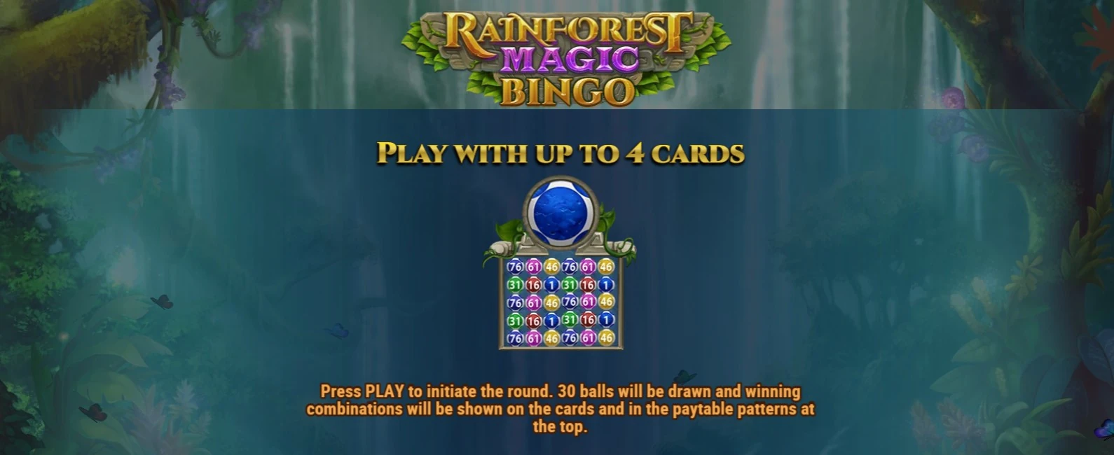 Rainforest Magic Bingo SE info demospel