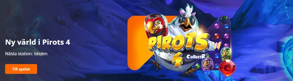 Spela Pirots 4 med välkomstbonus hos Betsson