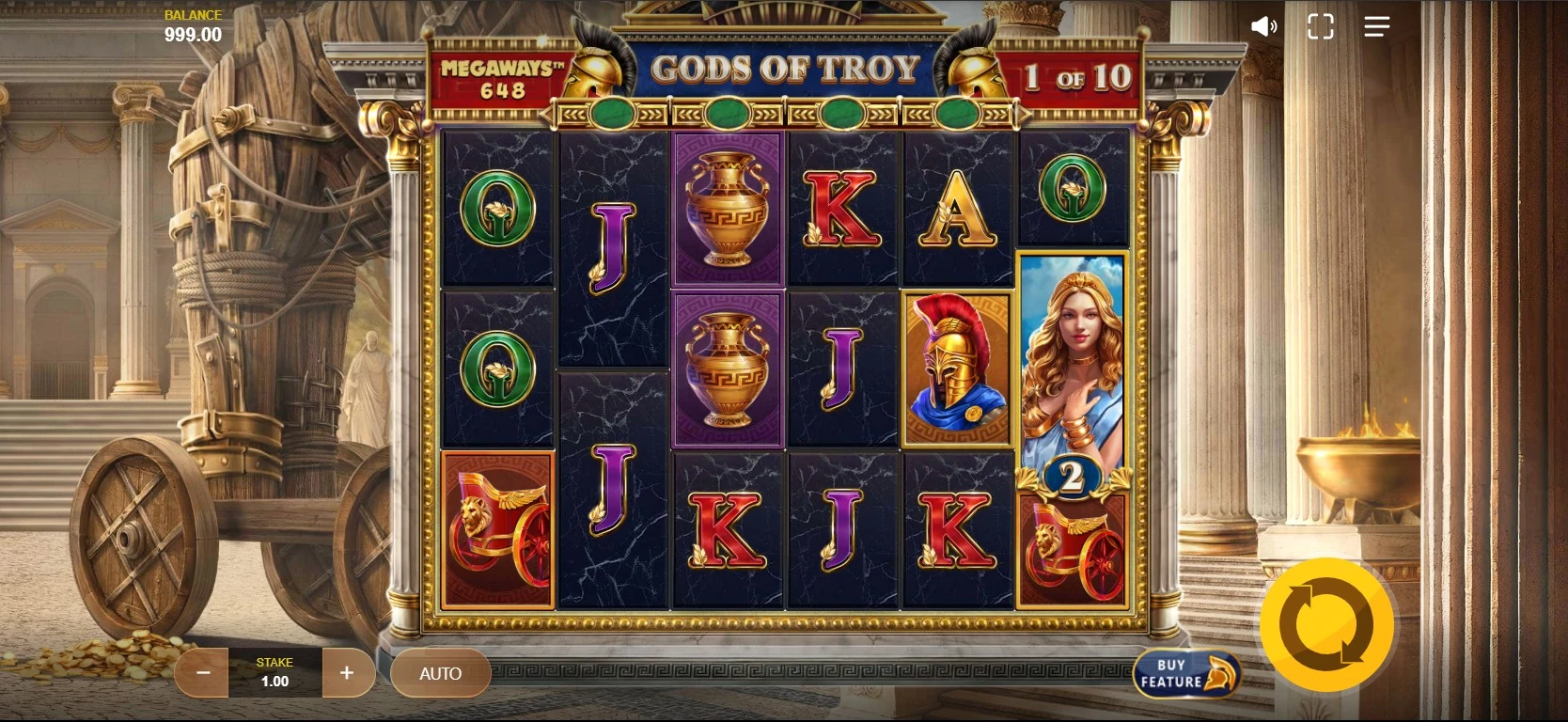 Spelupplevelsen i Gods of Troy Megaways