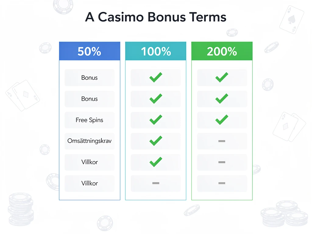Jämförelse av casinobonusar för spelautomater