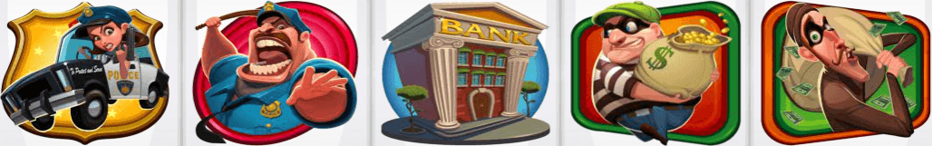 Bust the Bank vinstlinje symboler