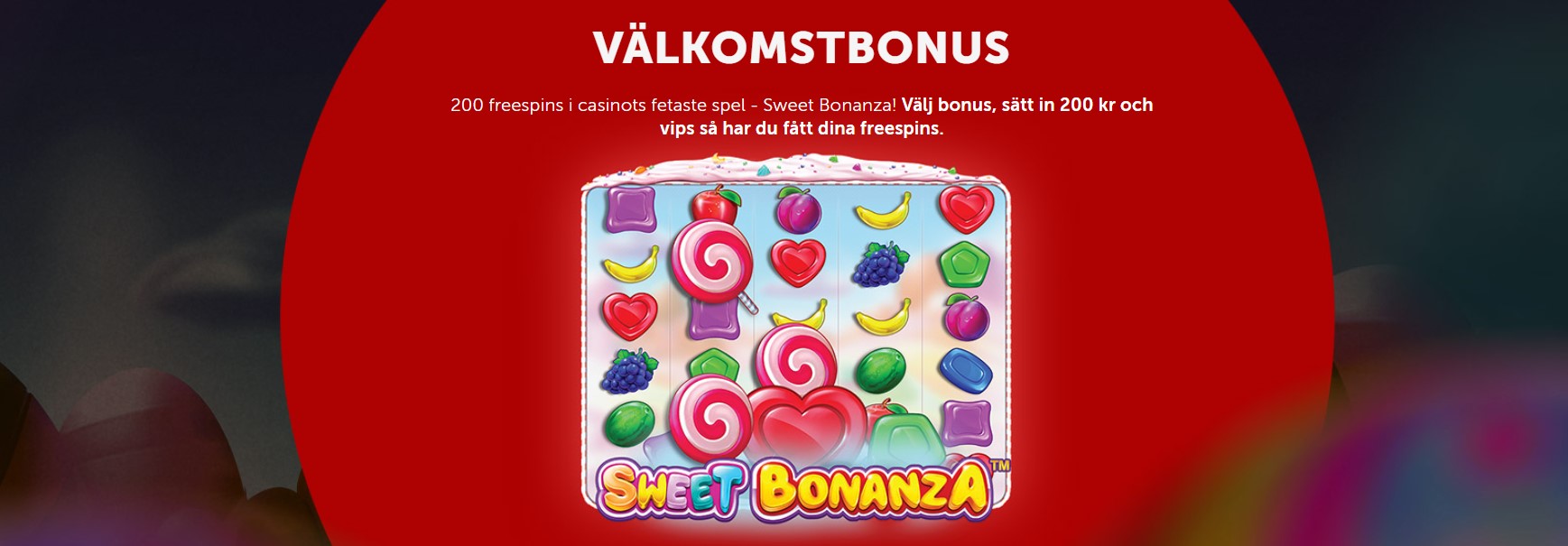 200 free spins på sweet bonanza hos betsfafe
