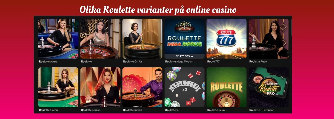 roulette varianter casino online